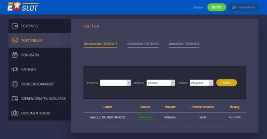 euslot Casino Wypłaty